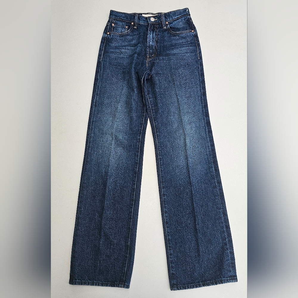 MOTHER Women's Straight Leg Jeans in Dark Indigo Blue